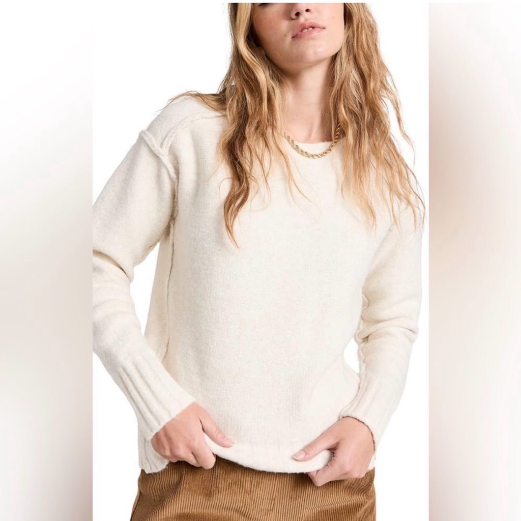 Free People Ivory Care Eastwood Tunic Sweater Extra Small